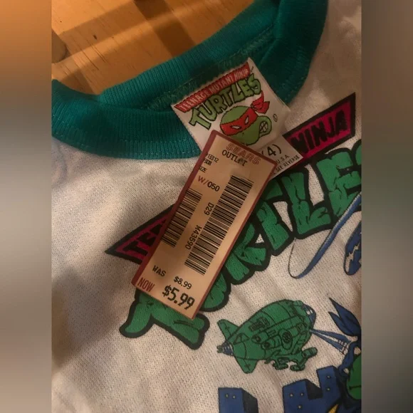 VTG 1990 Teenage Mutant Ninja Turtles Sweater Kids size 4 Mirage studios - Picture 5 of 6